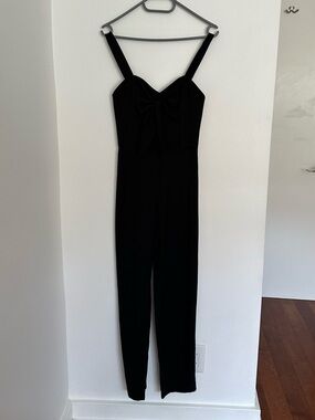 H&M Black Jumpsuit with Front Knot Detail